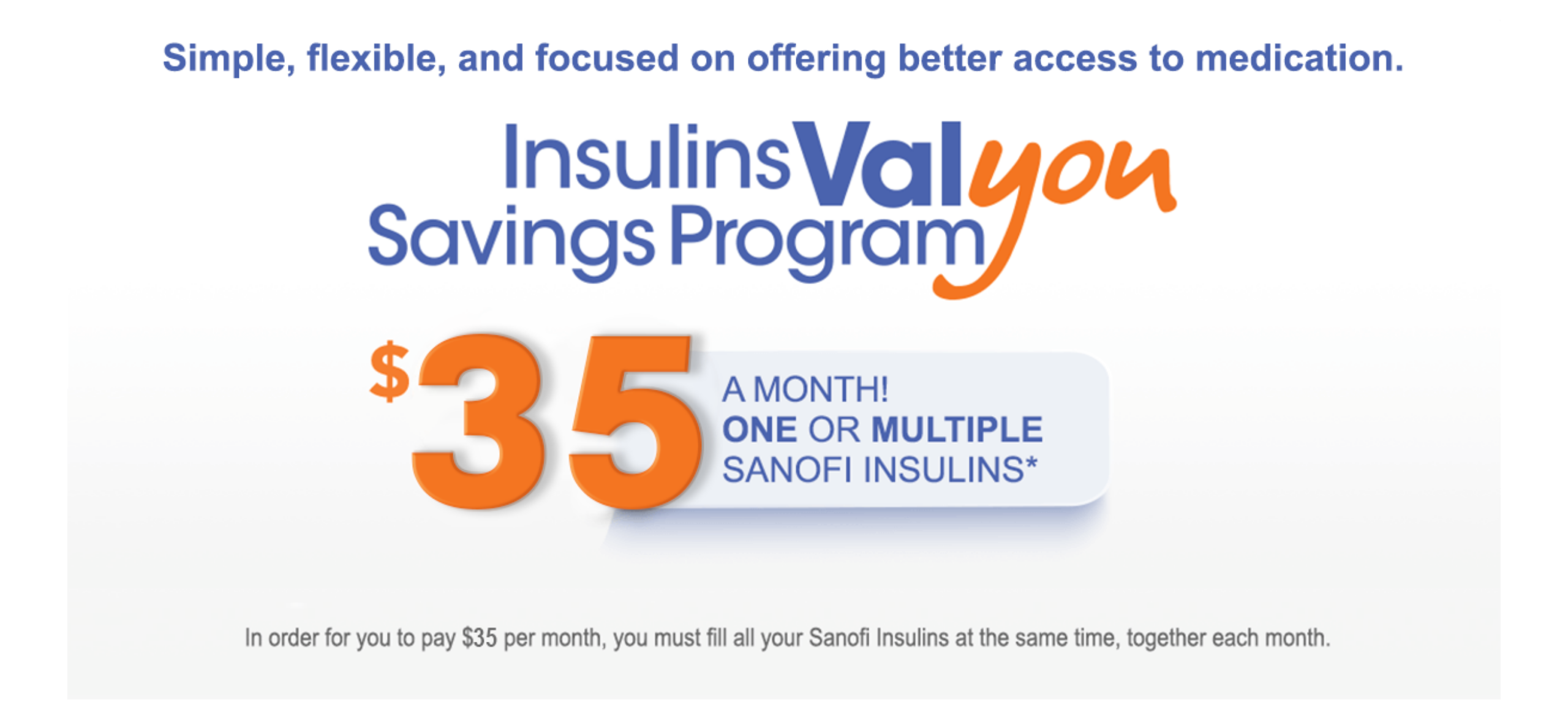 Coverage savings insulins valyou program admelog insulin lispro